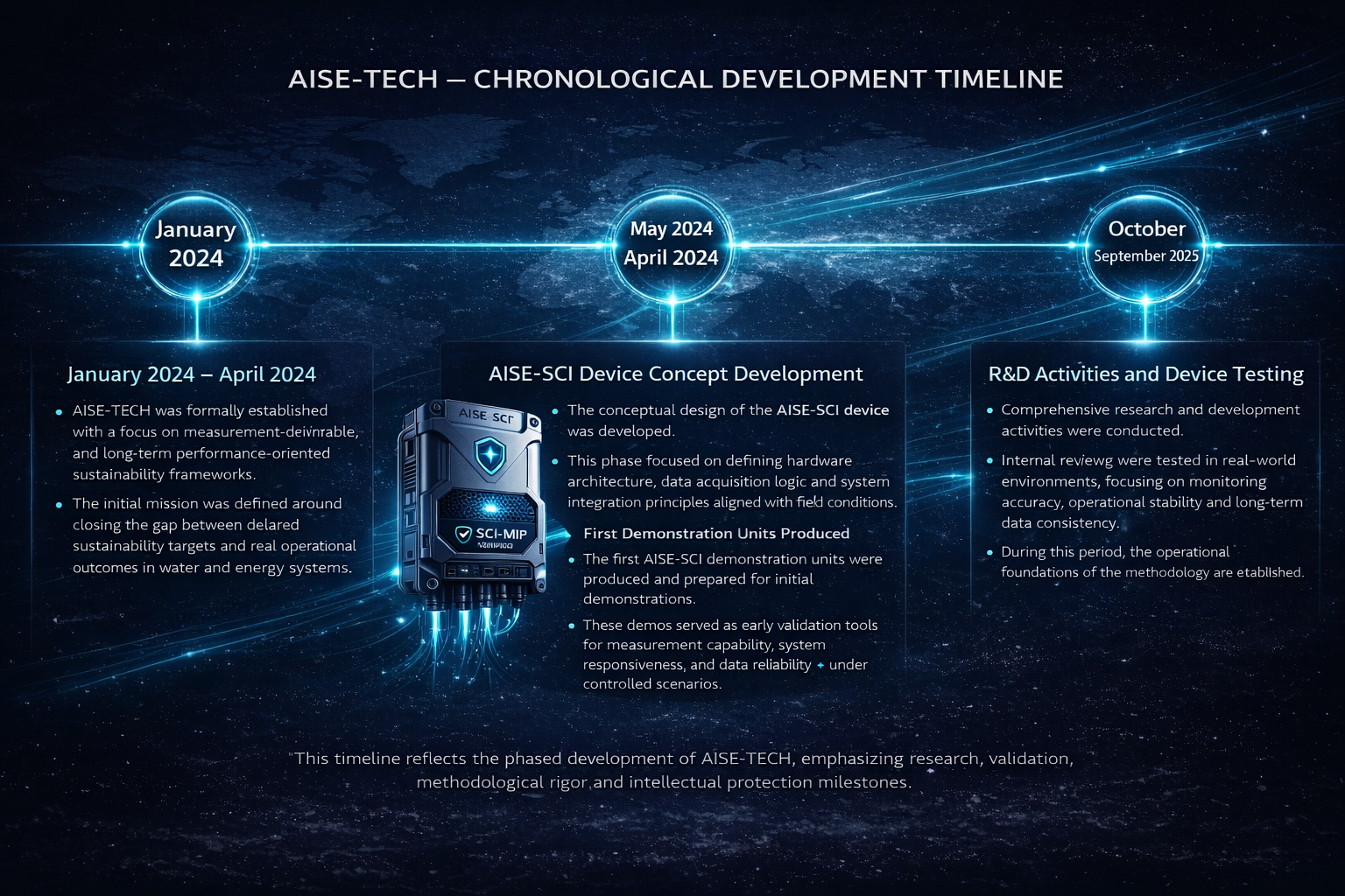 AISE-TECH Chronological Development Timeline